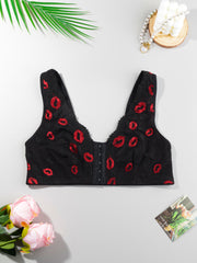Lace front clasp bra
