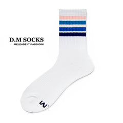 Rainbow Striped Sweat-wicking Sports Socks