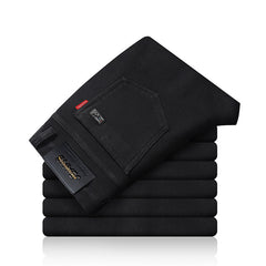 Men's 2024 New Elastic Straight Business Casual Jeans