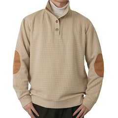 Men's Checkered Casual Pullover Sweatshirt
