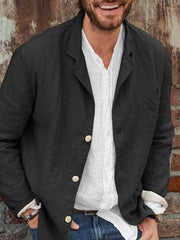 2023 Cotton Linen Casual Loose Shirt Jacket