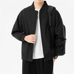 Men's Stand Collar Casual Loose Large Size Jacket