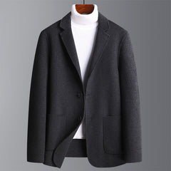Men's Winter Double-sided Wool Houndstooth Blazer