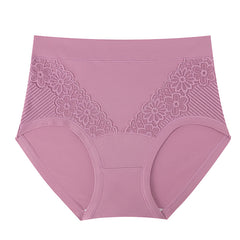 Women's High Waist Pure Cotton Antibacterial Panties