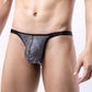 Sexy men's half-covered low waist briefs