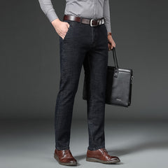 Men's Stretch Business Straight Jeans