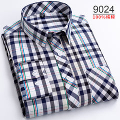 Oversized Cotton Fashionable Plaid Shirt