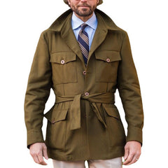2023 Men's Long Slim Windbreaker Multi-Pocket Casual Jacket