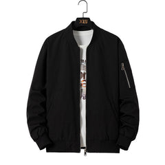 Men's Casual Embroidered Bomber Jacket