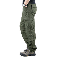 Men's Strong and Durable Loose Straight Leg Multi-pocket Outdoor Casual Pants