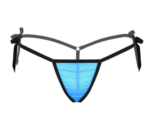 Men's Sexy Low Waist Mesh Transparent Thong