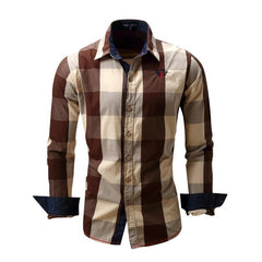 Men's Casual Plaid Shirt