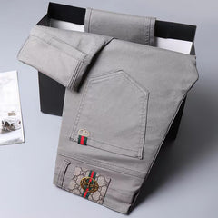Vintage khaki stretch baggy jeans