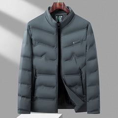 Men's Warm Duck Down Stand Collar Business Casual Down Jacket