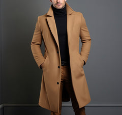 Men's Warm and Fashionable Woolen Coat