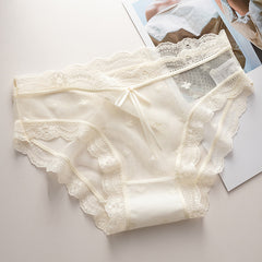 Japanese Sexy Lace Antibacterial Briefs