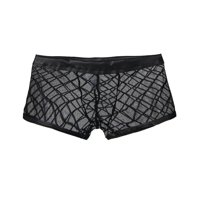 Men's Sexy See-through Mesh Boxer Briefs