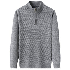 Men's half-zip pullover sweater