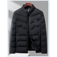 Men's Warm Duck Down Stand Collar Business Casual Down Jacket