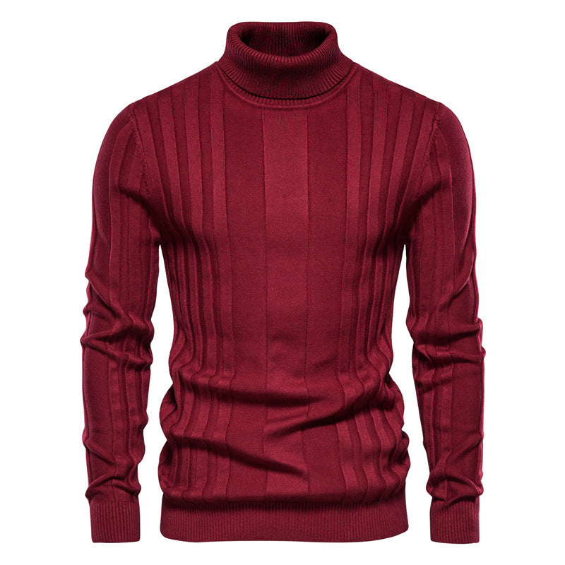 Turtleneck Casual Warm Solid Color Sweater