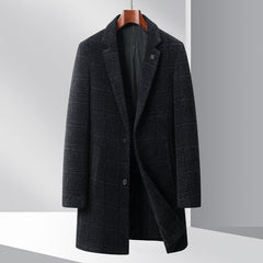 New Chenille Plaid Coat