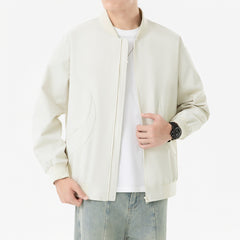 Men's Stand Collar Casual Loose Large Size Jacket