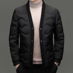 2024 Winter Warm Business V-neck Casual Down Jacket