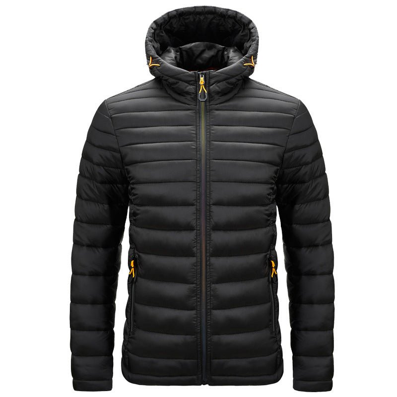 Men's New Winter Large Size Hooded Cotton Coat