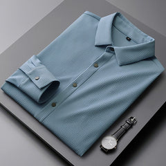 Men's Non-iron Anti-wrinkle Business Casual Striped Shirt