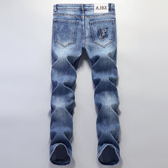 Slim Fit Fashionable All-match Casual Jeans
