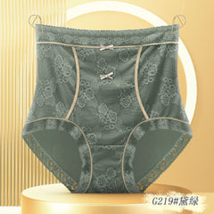 High waist lace plus size women's panties
