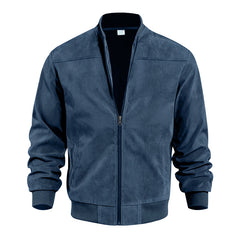 Men's Suede Zipper Casual Vintage Jacket