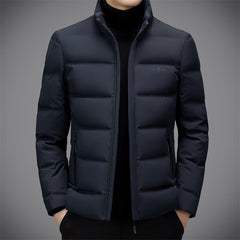 Men's stand collar casual down jacket
