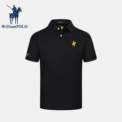 Men's Breathable Casual Embroidered Polo Shirt