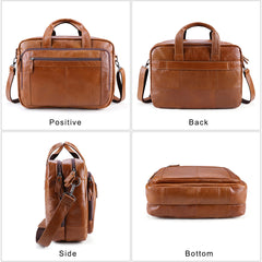 Men's Business Leather Handbag