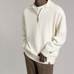 2023 Solid Color Loose Knitted Fashionable Casual Polo Shirt