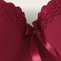 Ladies Butterfly Embroidered Anti-slip Fashion Bra