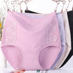 High Waist Plus Size Stretch Breathable Panties