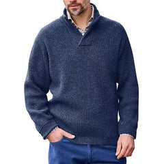 Men's V-neck Knitted Pullover