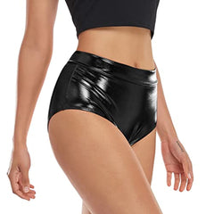 Metallic High Waist Hip Lift Shiny Sexy Shorts