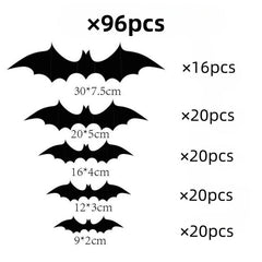 Halloween 3D Bat Spider Sticker