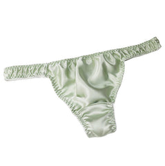 100% Mulberry Silk Low Waist Sexy Breathable Thong