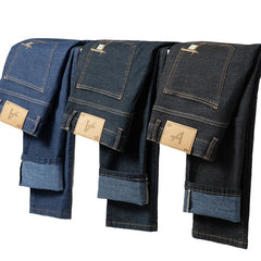 2024 New Men's Stretch Business Straight Jeans