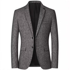 2024 Men's Solid Color Casual Commuter Blazer