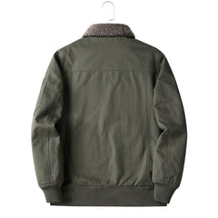 Men's Winter Warm High-end Fashionable Fleece Bomber Jacket