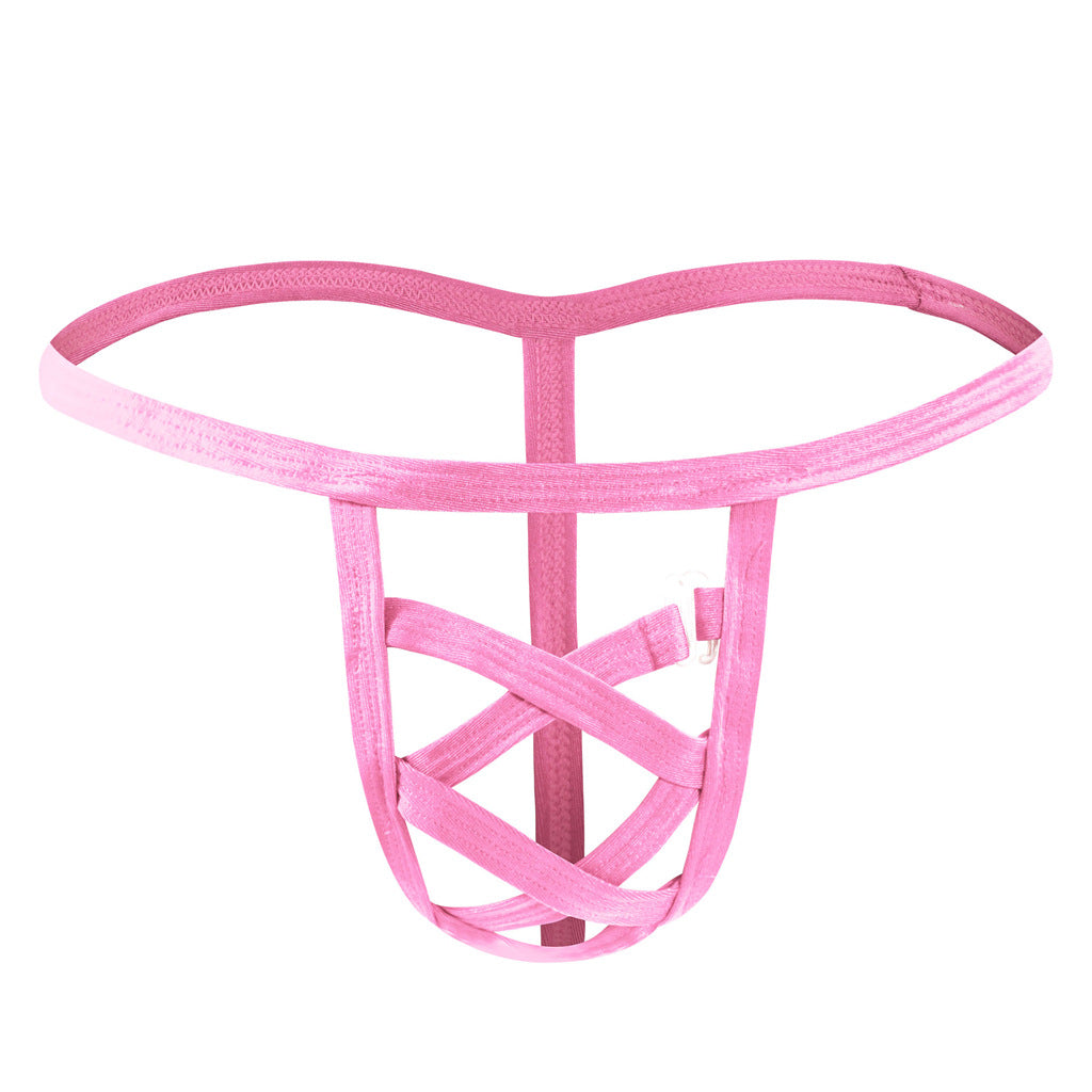 Tzy025T swimming material mesh rope thong