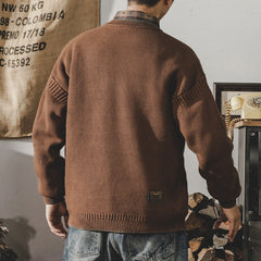 Retro fashion brand loose large size sweater