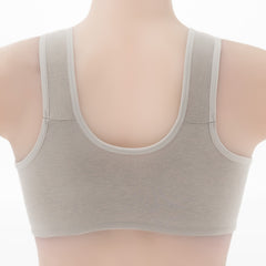 Thin Front Open Button Plus Size Wireless Bra