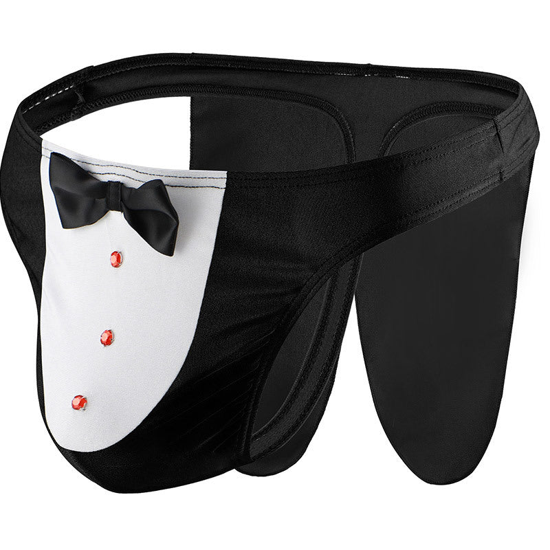 Men's Bow Sexy Low Rise Breathable Thong