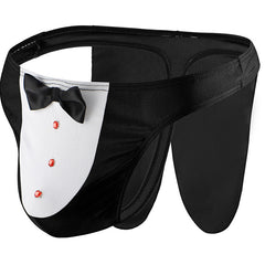 Men's Bow Sexy Low Rise Breathable Thong